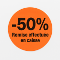 Rouleau d’Étiquettes Promotionnelles -50%