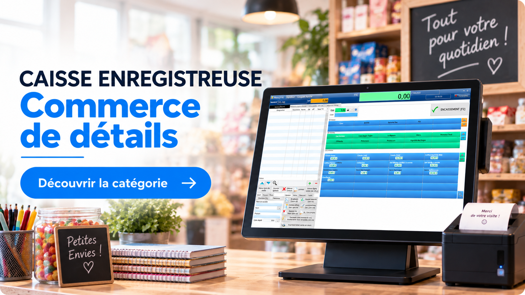pack complet caisse commerce magasin bio neuf ou reconditionné 