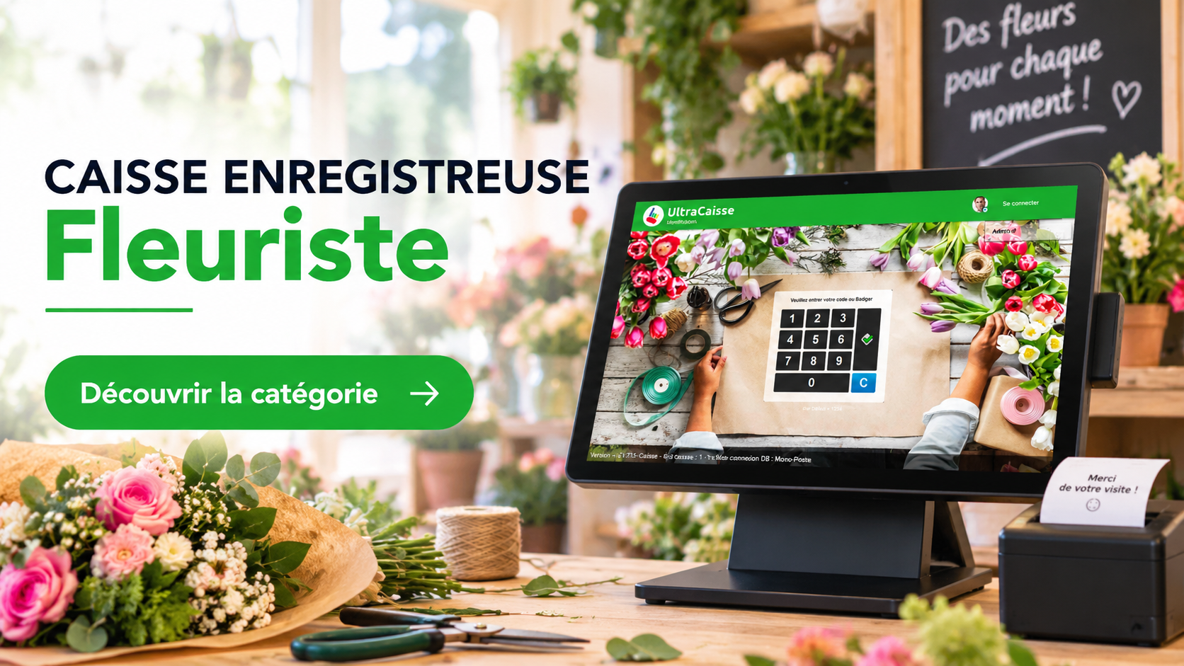 pack complet caisse neuf ou reconditionné pour fleuriste pas cher 